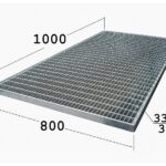 Прессованный настил P 33х11/30х2 Zn 1000х800 мм