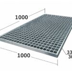 Прессованный настил P 33х33/30х3 Zn 1000х1000 мм