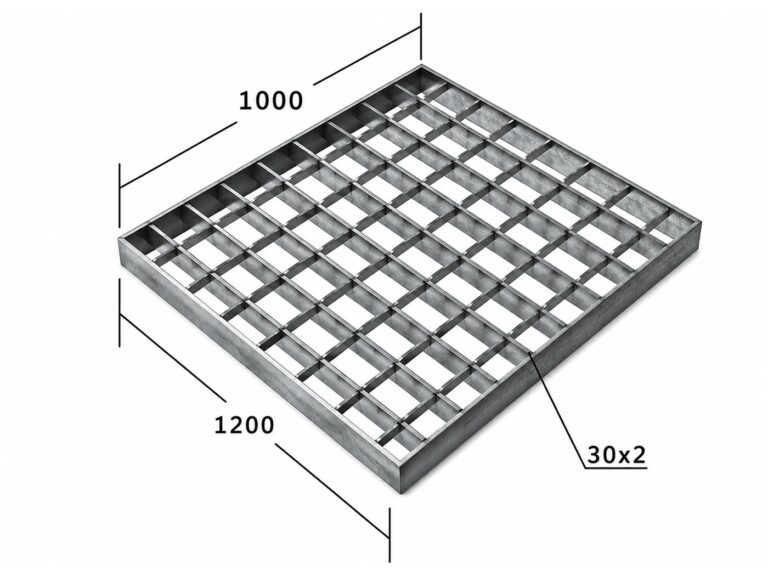 Сварной настил SP 34х38/30х2 Zn 1200х1000 мм