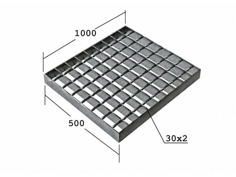 Сварной настил SP 34х38/30х2 Zn 500х1000 мм
