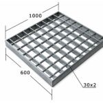 Сварной настил SP 34х38/30х2 Zn 600х1000 мм