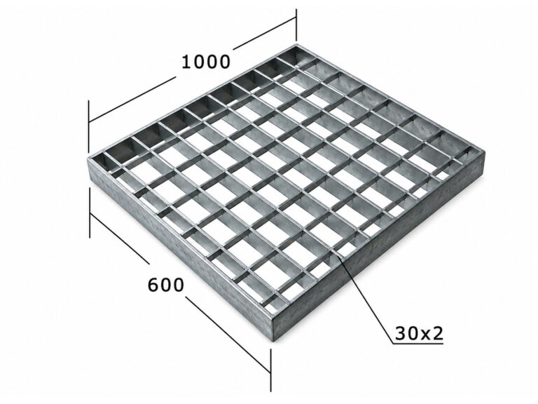 Сварной настил SP 34х38/30х2 Zn 600х1000 мм