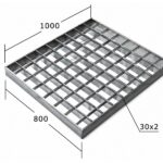 Сварной настил SP 34х38/30х2 Zn 800х1000 мм