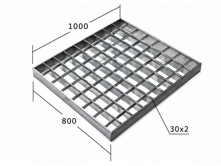 Сварной настил SP 34х38/30х2 Zn 800х1000 мм