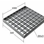 Сварной настил SP 34х38/30х3 Zn 500х1000 мм